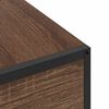 vidaXL &Eacute;jjeliszekr&eacute;ny Barna T&ouml;lgy 40 x 27 x 76 cm Faanyag