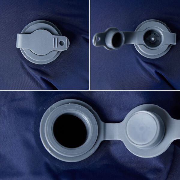 vidaXL 1 szem&eacute;lyes tenger&eacute;szk&eacute;k felf&uacute;jhat&oacute; kempingmatrac p&aacute;rn&aacute;val