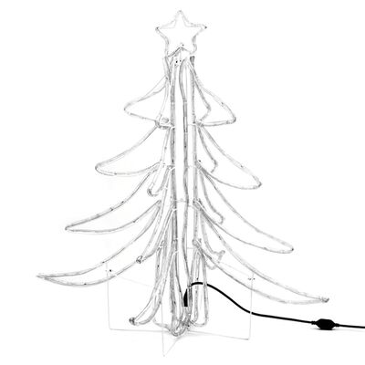 vidaXL meleg fehér összecsukható LED-es karácsonyfa 87 x 87 x 93 cm