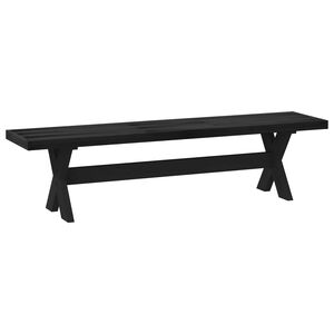 vidaXL &Eacute;tkező pad NOAIN 180 x 41 x 45 cm T&ouml;m&ouml;r fenyő Fekete