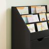vidaXL Gyerek K&ouml;nyvespolc fi&oacute;kkal Fekete 60 x 29,5 x 69 cm Faanyag