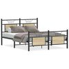 vidaXL sonoma t&ouml;lgy sz&iacute;nű szerelt fa &aacute;gykeret matrac n&eacute;lk&uuml;l 140x190 cm