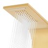 vidaXL aranysz&iacute;nű 201-es rozsdamentes ac&eacute;l &iacute;velt zuhanypanel rendszer