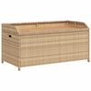 vidaXL b&eacute;zs polyrattan &eacute;s ak&aacute;cfa t&aacute;rol&oacute;pad 100 x 50 x 52 cm