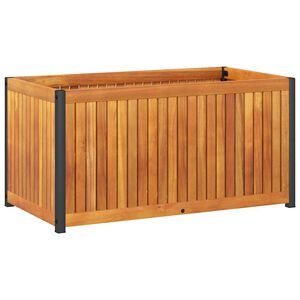 vidaXL t&ouml;m&ouml;r ak&aacute;cfa &eacute;s ac&eacute;l kerti vir&aacute;gtart&oacute; 85 x 45 x 44 cm