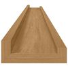 vidaXL Falpolc polcokkal t&aacute;rol&oacute;val 2 pcs Barna 115 x 9 x 3 cm Faanyag