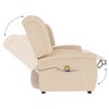 vidaXL 2 személyes krém szövet dönthető masszázsfotel