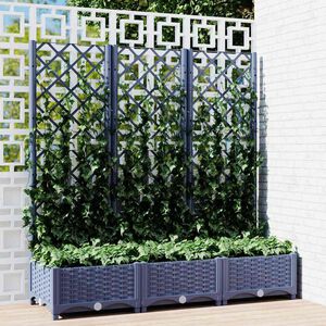 vidaXL k&eacute;ksz&uuml;rke PP r&aacute;csos kerti &uuml;ltetől&aacute;da 120 x 40 x 121,5 cm