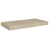 vidaXL 2 db tölgyszínű MDF lebegő fali polc 50 x 23 x 3,8 cm