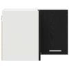 vidaXL F&uuml;ggő szekr&eacute;ny Fekete t&ouml;lgy &eacute;s feh&eacute;r 57 x 57 x 40 cm Faanyag