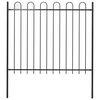 vidaXL fekete BOXTEL ac&eacute;lker&iacute;t&eacute;s karim&aacute;s tetejű 170 x 150 cm