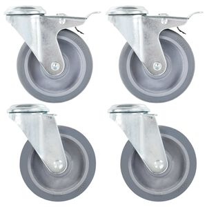 vidaXL 4 db h&aacute;tfuratos &ouml;nbe&aacute;ll&oacute; g&ouml;rgő 100 mm