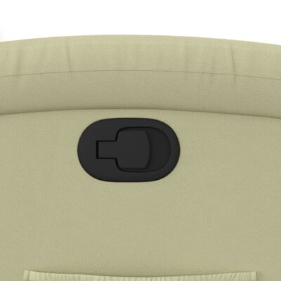 vidaXL krémszínű valódi bőr felállást segítő dönthető fotel