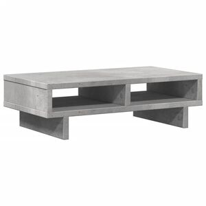 vidaXL betonsz&uuml;rke szerelt fa monitor&aacute;llv&aacute;ny 50 x 27 x 15 cm
