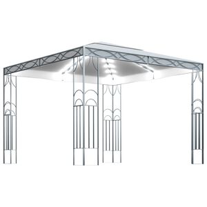 vidaXL kr&eacute;msz&iacute;nű pavilon LED f&eacute;nyf&uuml;z&eacute;rrel 300 x 300 cm