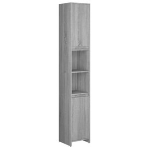vidaXL sz&uuml;rke sonoma sz&iacute;nű szerelt fa f&uuml;rdőszobaszekr&eacute;ny 30x30x83,5 cm