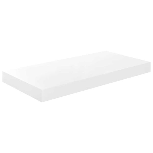 vidaXL magasf&eacute;nyű feh&eacute;r MDF lebegő fali polc 50 x 23 x 3,8 cm