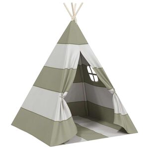 vidaXL Gyermek s&aacute;tor Sz&uuml;rke &eacute;s Feh&eacute;r 120 x 120 x 150 cm T&ouml;m&ouml;r fenyőfa