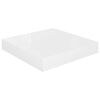 vidaXL 4 db magasf&eacute;nyű feh&eacute;r MDF lebegő fali polc 23 x 23,5 x 3,8 cm