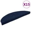 vidaXL 15 db &ouml;ntapad&oacute;s l&eacute;pcsőszőnyeg, 56 x 17 x 3 cm, s&ouml;t&eacute;tk&eacute;k, f&eacute;lk&ouml;r alak&uacute;