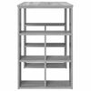 vidaXL Asztal polcokkal Szürke Sonoma 90 x 50 x 75 cm Faanyag