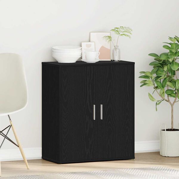 vidaXL fekete t&ouml;lgy sz&iacute;nű szerelt fa t&aacute;lal&oacute;szekr&eacute;ny 60 x 31 x 70 cm