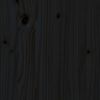 vidaXL fekete t&ouml;m&ouml;r fa &aacute;gykeret fejt&aacute;ml&aacute;val 100 x 200 cm