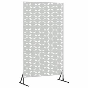vidaXL Mag&aacute;nszf&eacute;ra K&eacute;pernyő 100 x 50 x 180 cm Horganyzott Ac&eacute;l Ez&uuml;st