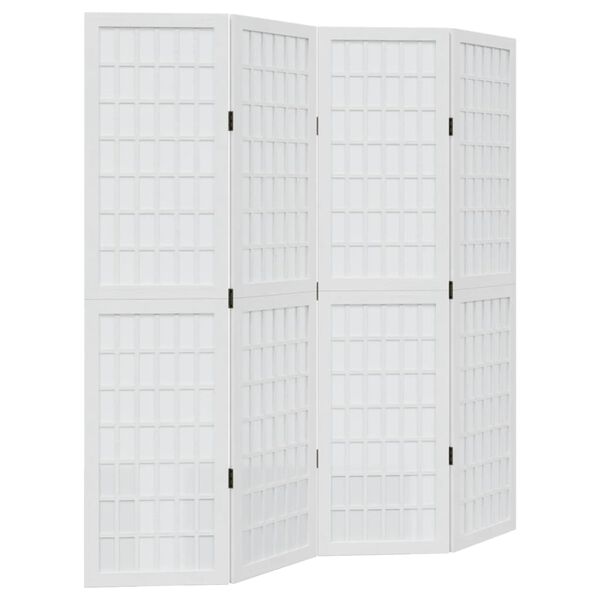 vidaXL 4 paneles feh&eacute;r t&ouml;m&ouml;r cs&aacute;sz&aacute;rfa t&eacute;relv&aacute;laszt&oacute;