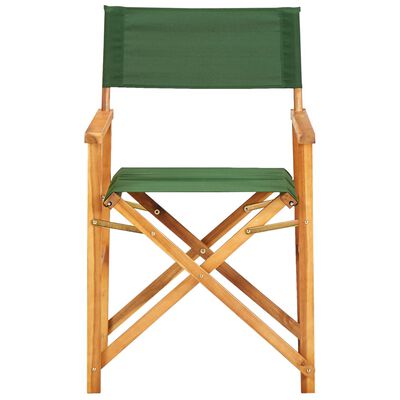 vidaXL 2 db zöld tömör akácfa rendezői szék