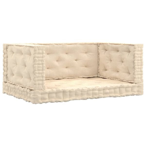 vidaXL 4 db b&eacute;zs pamut raklapb&uacute;tor-padl&oacute;p&aacute;rna