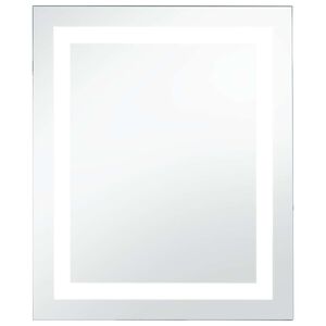 vidaXL LED-es f&uuml;rdőszobai t&uuml;k&ouml;r &eacute;rint&eacute;s&eacute;rz&eacute;kelővel 60 x 80 cm