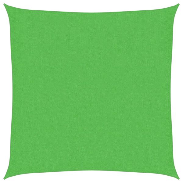 vidaXL világoszöld HDPE napvitorla 160 g/m² 3 x 3 m