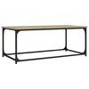 vidaXL sonoma t&ouml;lgy szerelt fa &eacute;s vas doh&aacute;nyz&oacute;asztal 102 x 50 x 40 cm