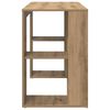 vidaXL Asztal polcokkal Artisan tölgy 130 x 50.5 x 75 cm Faanyag
