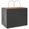 vidaXL 250 db fekete pap&iacute;rzacsk&oacute;k foganty&uacute;kkal 32x22x24 cm
