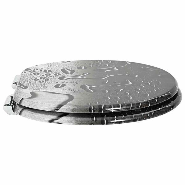 vidaXL L&aacute;gy z&aacute;r&oacute;d&aacute;s&uacute; WC &uuml;lőke Sz&uuml;rke 44 x 38 cm MDF lap