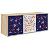 vidaXL Fals&iacute;that&oacute; TV Szekr&eacute;ny MAINZ 102 x 33 x 40 cm Sonoma T&ouml;lgy