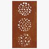 vidaXL lev&eacute;lmint&aacute;s corten ac&eacute;l kerti fald&iacute;sz 105 x 55 cm