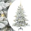 vidaXL Műanyag Hajtogat&oacute;s Kar&aacute;csonyfa Feh&eacute;r 150 cm PVC &eacute;s Ac&eacute;l