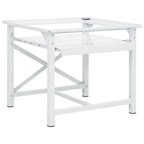 vidaXL feh&eacute;r mos&oacute;g&eacute;ptart&oacute; &aacute;llv&aacute;ny kih&uacute;zhat&oacute; polccal