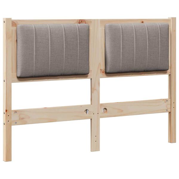 vidaXL K&aacute;rpitozott fejt&aacute;mla fejt&aacute;ml&aacute;val Barna 120 cm T&ouml;m&ouml;r fenyőfa