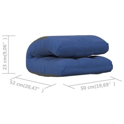 vidaXL összecsukható matracszék kék szövettel