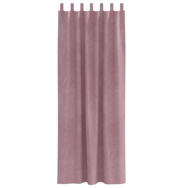 vidaXL Sötétítő függönyök 2 pcs Sötét rózsaszín 140 x 225 cm Bársony