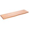 vidaXL vil&aacute;gosbarna kezelt t&ouml;m&ouml;r t&ouml;lgyfa fali polc 100x30x(2-4) cm
