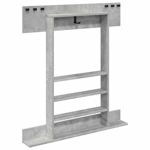 vidaXL Fali horg&aacute;szbot-tart&oacute; Szerelt Fa 93 x 12 x 103 cm Betonsz&uuml;rke
