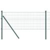 vidaXL Euro Ker&iacute;t&eacute;s Talaj R&ouml;gz&iacute;tő 10 x 0,8 m PVC-bevonatos ac&eacute;l Z&ouml;ld