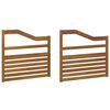 vidaXL Karfa 2 pcs Barna 79 x 4 x 73 cm Faanyag