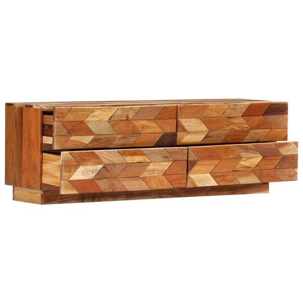 vidaXL t&ouml;m&ouml;r &uacute;jrahasznos&iacute;tott fa TV-szekr&eacute;ny 120 x 30 x 40 cm