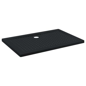 vidaXL Zuhany Alap T&aacute;lca Dots-szal Fekete 120 x 80 x 4 cm ABS